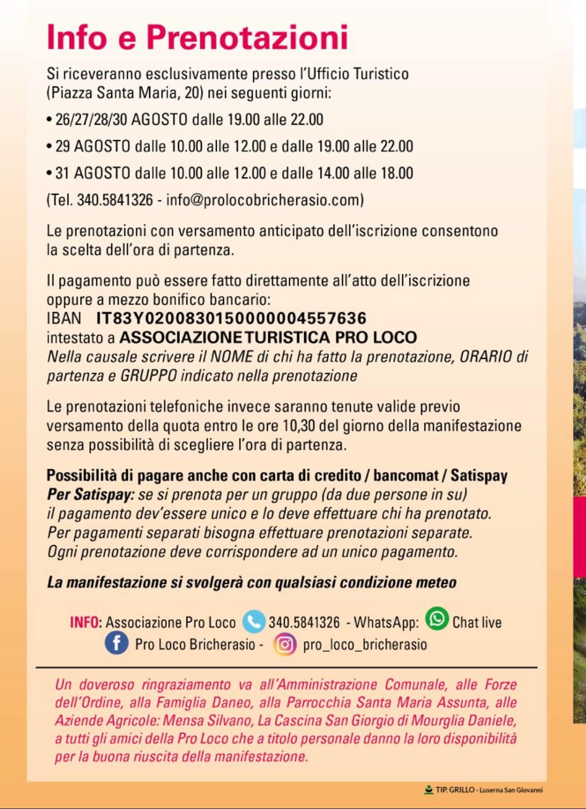 programma sagra